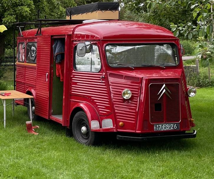 Citroën HY kampeerauto 1965 Rood, Auto's, Citroën, Particulier, Overige modellen, Dakrails, Metallic lak, Benzine, Overige carrosserieën