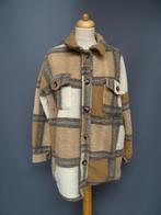 TYPICAL JILL one size, overshirt jasje met wol., Kleding | Dames, Maat 38/40 (M), TYPICAL JILL, Beige, Ophalen of Verzenden
