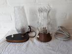 Vintage retro tafellamp, nachtkastlamp Design jaren 50-60., Glas, Ophalen of Verzenden, Minder dan 50 cm, Vintage retro jaren 50-60 Design, Mid Century.