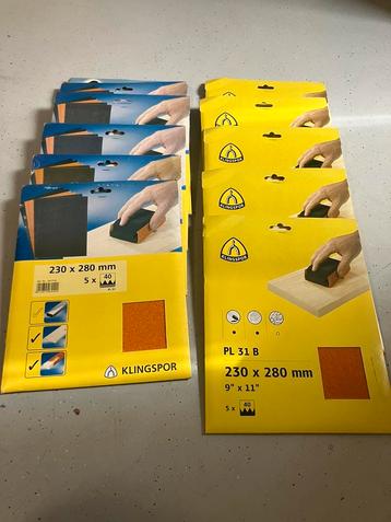 Klingspor schuurvellen 55 stuks P40 beschikbaar voor biedingen