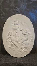 Vintage Wanddecoratie Cherubijnen Gips, Ophalen of Verzenden, Gebruikt
