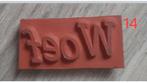 Leuke stempel, Ophalen, Gebruikt, Houten stempel