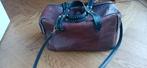 Bruin leren handtas met 4 ritsen. Golden Goose Luxe Brand Ve, Ophalen, Zo goed als nieuw, Bruin, Handtas