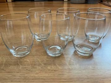 6 waterglazen/bekers gilde/condor Copier Leerdam beschikbaar voor biedingen