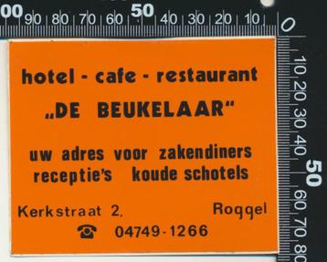 Sticker: Hotel Cafe Restaurant De Beukelaar - Roggel beschikbaar voor biedingen