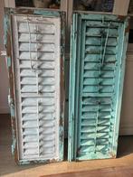 2x brocante luik/ shutters 130x45cm, Antiek en Kunst, Curiosa en Brocante, Ophalen