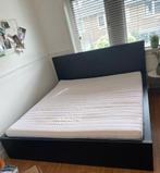 Gratis Tweepersoons Bed IKEA Malm, Huis en Inrichting, Ophalen, Gebruikt, Zwart, Tweepersoons