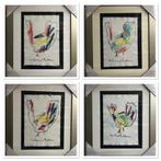 Anton Heyboer Schilderij kip kippen., Ophalen of Verzenden