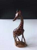 Houten Giraf 21cm Hoog, Antiek en Kunst, Ophalen of Verzenden