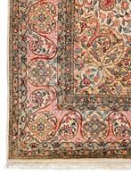 Handmade Persian wool Tabriz carpet medallion 273x362cm, Persian Perzisch vintage oosters hype, Crème, 200 cm of meer, Ophalen of Verzenden