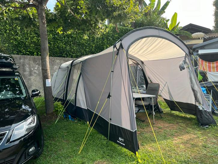 Opblaasbare familietent Kampa Hayling 4 TC, Caravans en Kamperen, Tenten, tot en met 4, Gebruikt, Ophalen