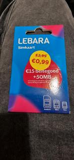 Op zoek naar Lebara simkaarten kan €1,50 betalen., Ophalen of Verzenden, Nieuw, Overige providers