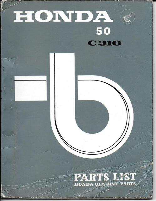 Honda C310 Parts Catalogue bromfiets (1323z), Fietsen en Brommers, Handleidingen en Instructieboekjes, Zo goed als nieuw, Verzenden