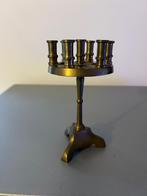 Antieke messing kandelaar, Ophalen of Verzenden