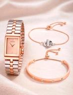 Dameshorloge en armband Sekonda, Ophalen of Verzenden, Nieuw, Roze, Overige materialen