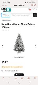 Kerstboom deluxe 180 cm met witte sneeuw (karwei), Ophalen, Zo goed als nieuw
