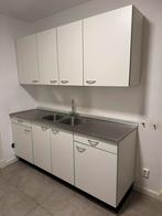 Complete Keller keuken Elba wit parel incl kraan + spoelbak, Huis en Inrichting, Keuken | Complete keukens, Ophalen, Zo goed als nieuw
