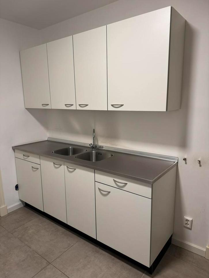 Complete Keller keuken Elba wit parel incl kraan + spoelbak, Huis en Inrichting, Keuken | Complete keukens, Zo goed als nieuw