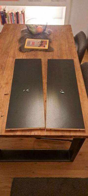 IKEA Billy Boekenkast Planken - Zwart Eiken 26x76cm beschikbaar voor biedingen