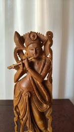 Krishna Sandelhouten Beeld - Indiaas Vakmanschap, Antiek en Kunst, Kunst | Niet-Westerse kunst, Ophalen of Verzenden