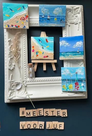 Bedankje juf ~ meester ~ kleintje kunst ~ atelier beschikbaar voor biedingen