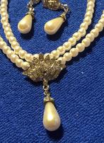 Parelketting, Sieraden, Tassen en Uiterlijk, Kettingen, Overige materialen, Ophalen of Verzenden, Zo goed als nieuw, Zilver