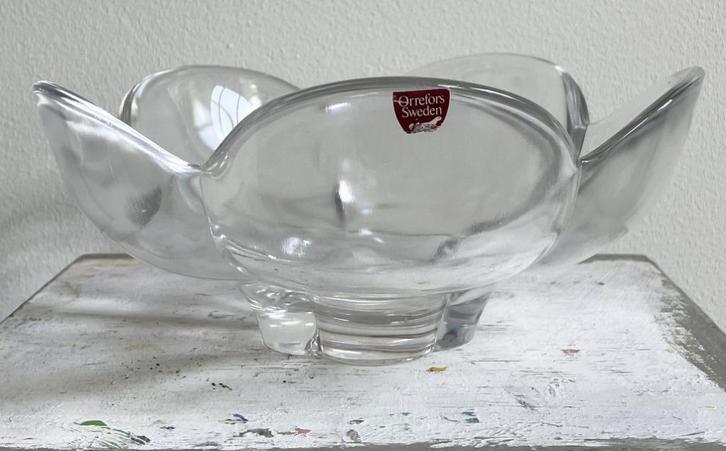 Orrefors kristal schaal - "Pomona" - Lars Hellsten, Antiek en Kunst, Antiek | Glas en Kristal, Ophalen of Verzenden
