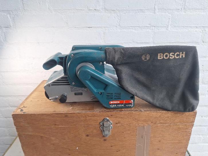 Bosch GBS100A bandschuurmachine 1200w, Doe-het-zelf en Verbouw, Gereedschap | Schuurmachines, Nieuw, Bandschuurmachine, 1200 watt of meer