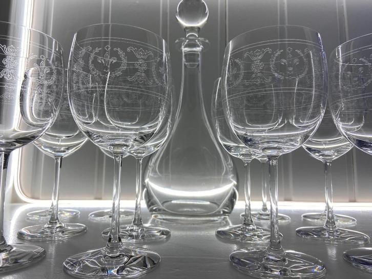 Unieke Set  (alleen glazen model ”Laeken”) Val Saint Lambert, Antiek en Kunst, Antiek | Glas en Kristal, Ophalen of Verzenden