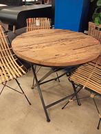 Nieuwe icatchers raw collectie bistro tafel driftwood €135, Tuin en Terras, Nieuw, Rond, Teakhout, Ophalen of Verzenden