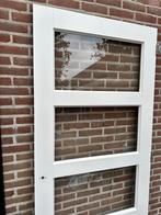 Witte Binnendeur Skantrae met Glas, Doe-het-zelf en Verbouw, Ophalen, 80 tot 100 cm, Binnendeur, Zo goed als nieuw