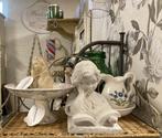 Brocante schaal op voet - buste Maria - bolvazen - beeldje, Antiek en Kunst, Ophalen of Verzenden
