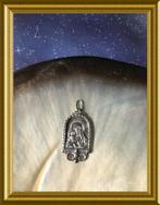 Zilveren hanger: Maria met kind, Antiek en Kunst, Ophalen of Verzenden