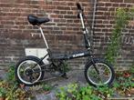 Vouwfiets zwart, Fietsen en Brommers, Fietsen | Vouwfietsen, Gebruikt, 16 tot 18 inch, Versnellingen, Totaal opvouwbaar