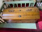 Antieke Eikenhouten Kist met Houtsnijwerk - Uniek Stuk!!, Antiek en Kunst, Ophalen