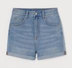 H&M denim short spijkershort Mom Fit licht denimblauw 36, H&M, Blauw, Nieuw, Ophalen of Verzenden
