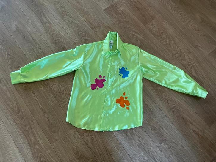 15x groene blouse (ook los te koop), Kleding | Heren, Carnavalskleding en Feestkleding, Gedragen, Kleding, Carnaval, Overige maten