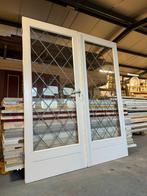 Set openslaande deuren met glas in lood 202x164cm., Ophalen