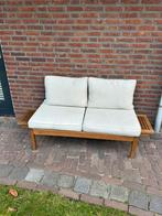 Tuinbank leen bakker (brest orleans) met beige kussens, Tuin en Terras, Ophalen, Zo goed als nieuw