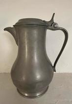 Antieke Tinnen Kan en schotel - Oudart Lille 1816, Ophalen of Verzenden