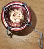 Champagnecapsule en kurk DE CARLINI bordeaux & goud nr.08, Ophalen of Verzenden, Nieuw, Frankrijk, Champagne