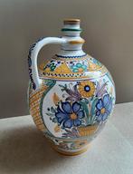 Handbeschilderde grote majolica  kruik Slov Keramika Modra, Ophalen, Zo goed als nieuw