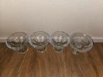 Set van 4 Vintage Glazen Dessertcoupes, Glas of Glazen, Ophalen of Verzenden, Overige stijlen, Glas