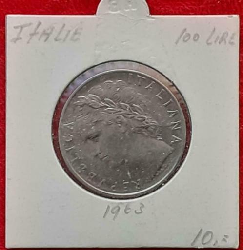 Italië 100 lire - 1963, Postzegels en Munten, Munten | Europa | Niet-Euromunten, Losse munt, Italië, Verzenden