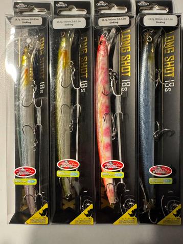 set met 4 stuks berkley dex longshot pluggen 18cm en 28,7 gr beschikbaar voor biedingen