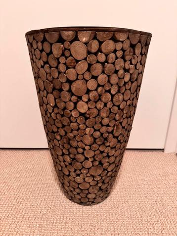 Houten Blokjes plantenoot - Decoratief beschikbaar voor biedingen