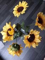 5 zonnebloemen kunst, Huis en Inrichting, Ophalen of Verzenden