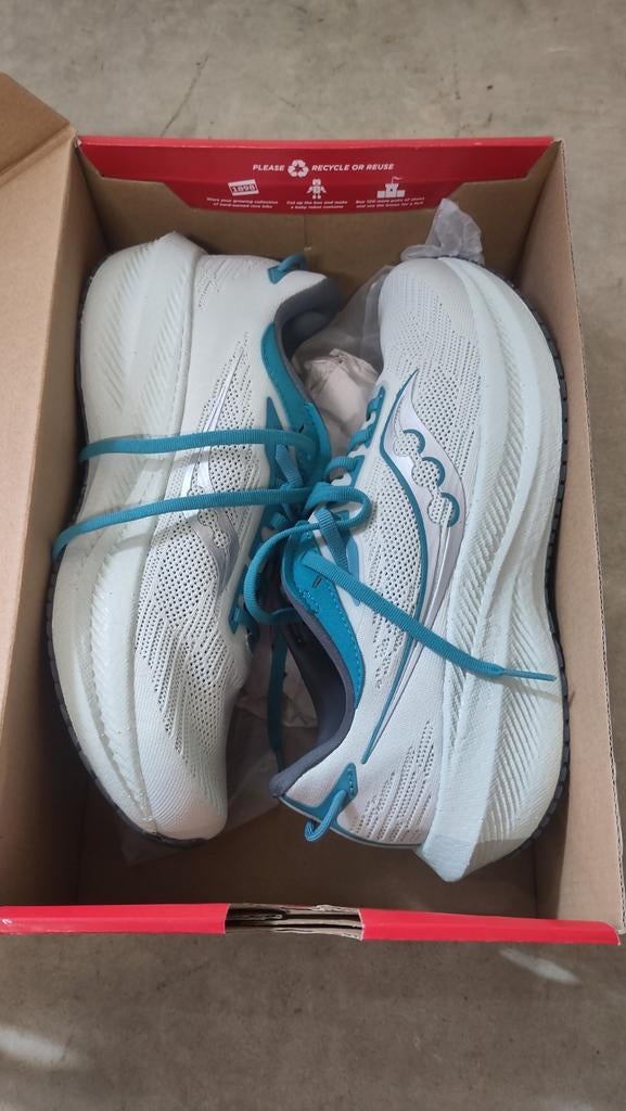 Saucony Triumph 21 Dames Hardloopschoenen Maat 41, Blauw, Sportschoenen, Nieuw, Ophalen of Verzenden