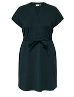 Only carmakoma jurk groen ceintuur korte mouw zomer mt XL, Verzenden, Jurk, Nieuw, Groen