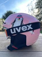 Uvex skihelm met bril (46-50), Overige typen, Zo goed als nieuw, Skiën, Minder dan 100 cm